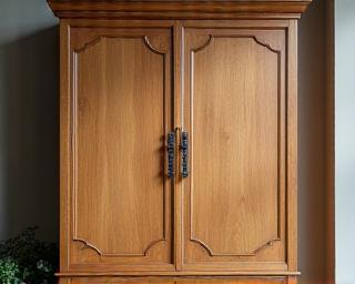 Handcrafted wooden cabinet